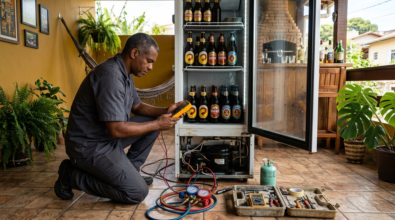 Reparo de Cervejeira Residencial em Ribeirão Preto‑SP